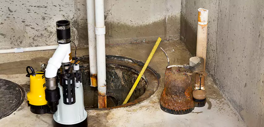 Installing Sump Pump in Finished Basement in Elmwood Park, NJ